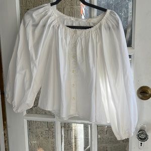 Beautiful cotton Doen blouse in Salt. XXS.